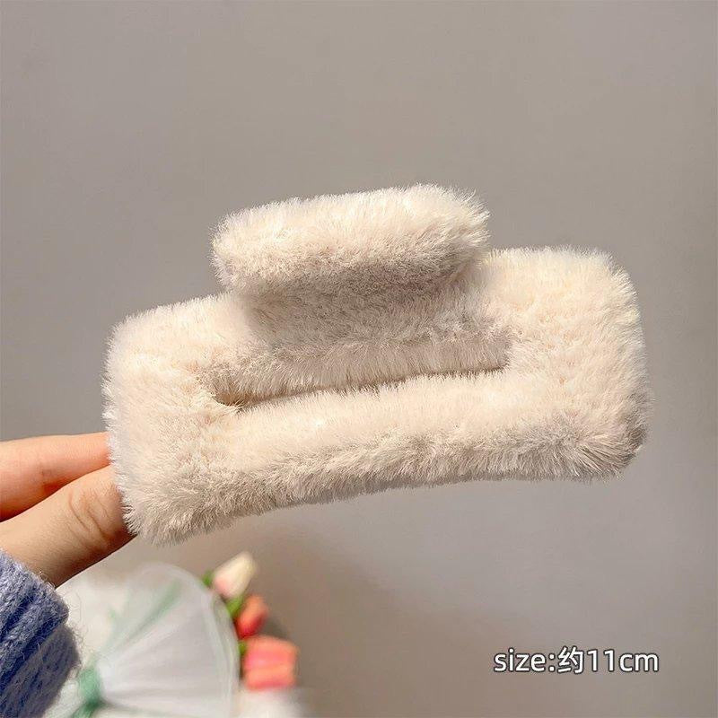 plush hairclip