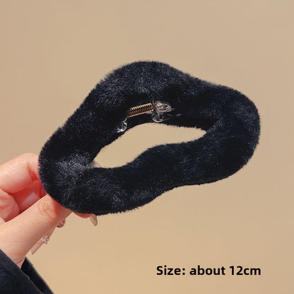 plush hairclip