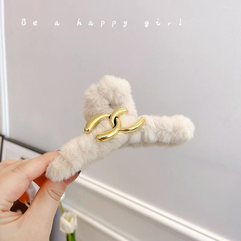 plush hairclip