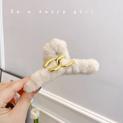plush hairclip
