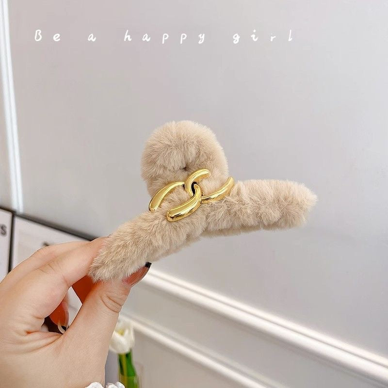 plush hairclip