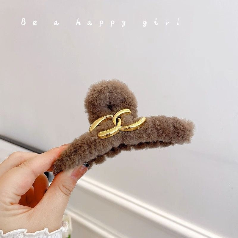 plush hairclip