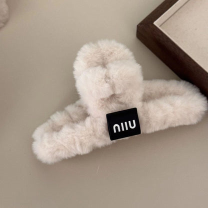 plush hairclip