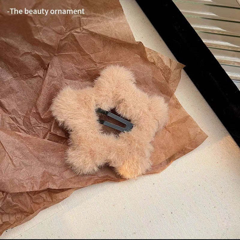 plush hairclip