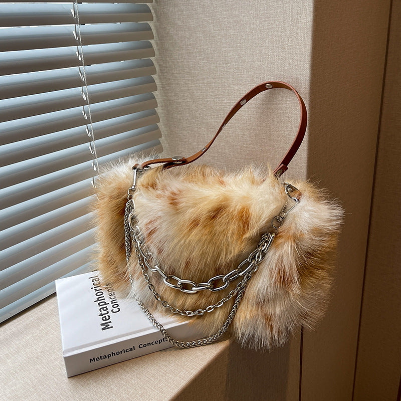 Plush handbag