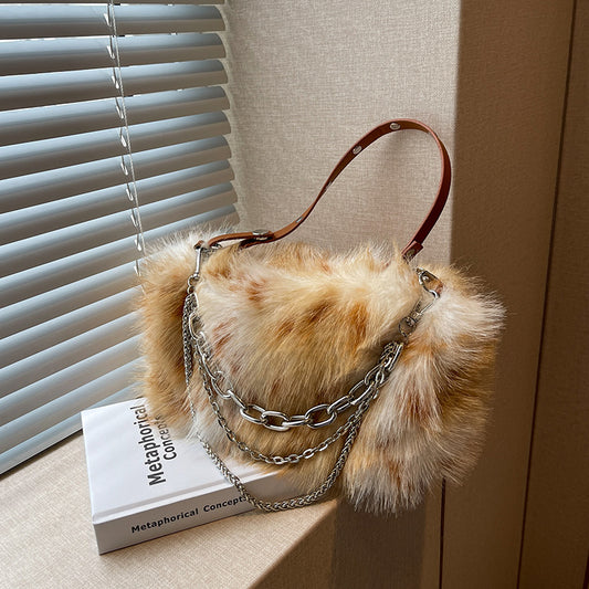 Plush handbag