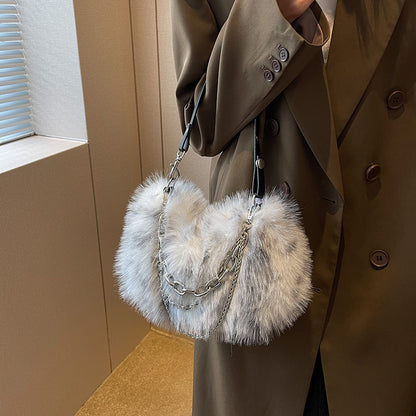 Plush handbag