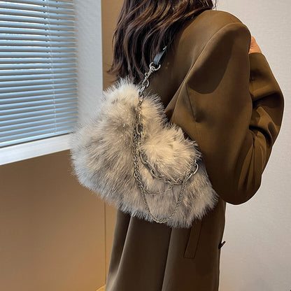 Plush handbag