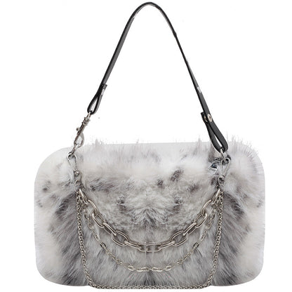 Plush handbag