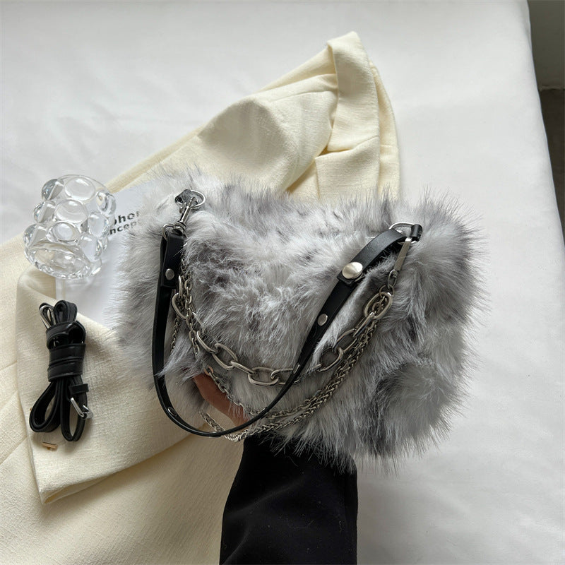 Plush handbag