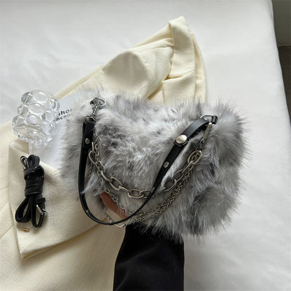 Plush handbag