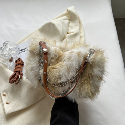 Plush handbag
