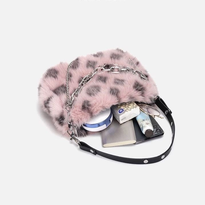 plush handbag