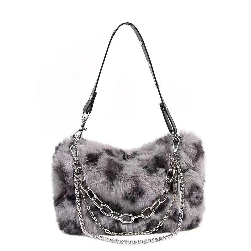 plush handbag