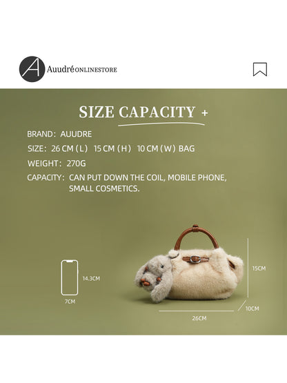 plush handbag