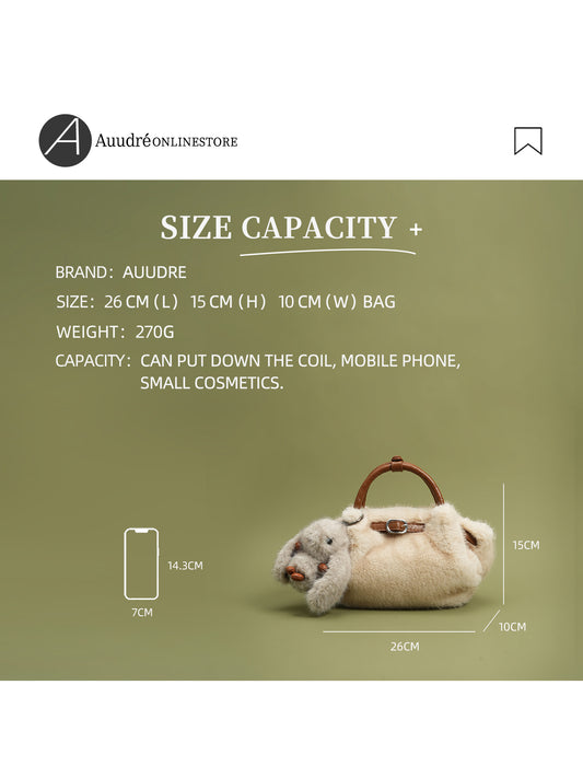 plush handbag