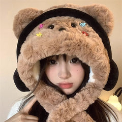 Hairpin headphones bear-beige