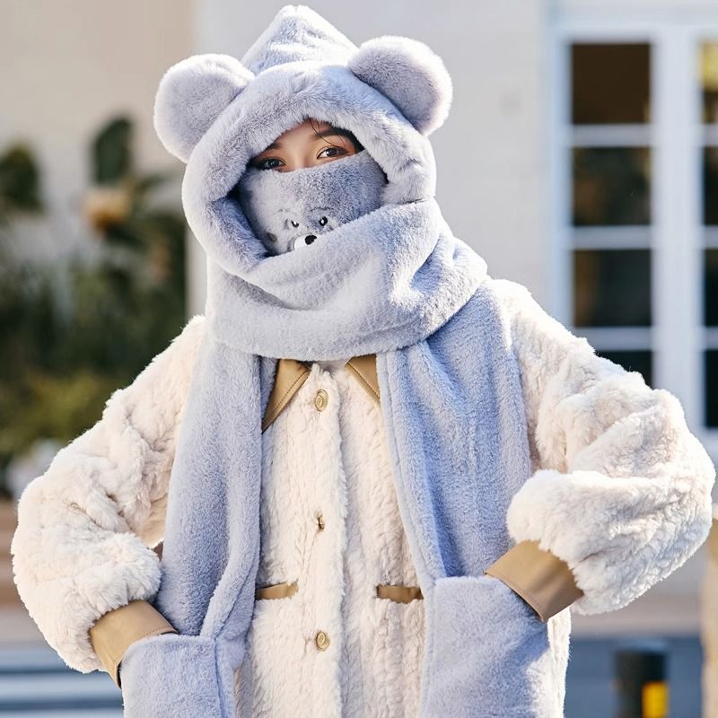 plush hat set