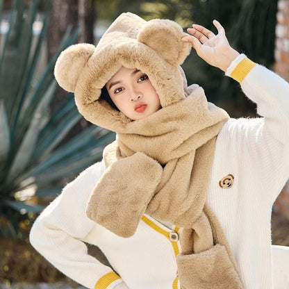 plush hat set