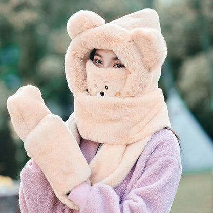 plush hat set