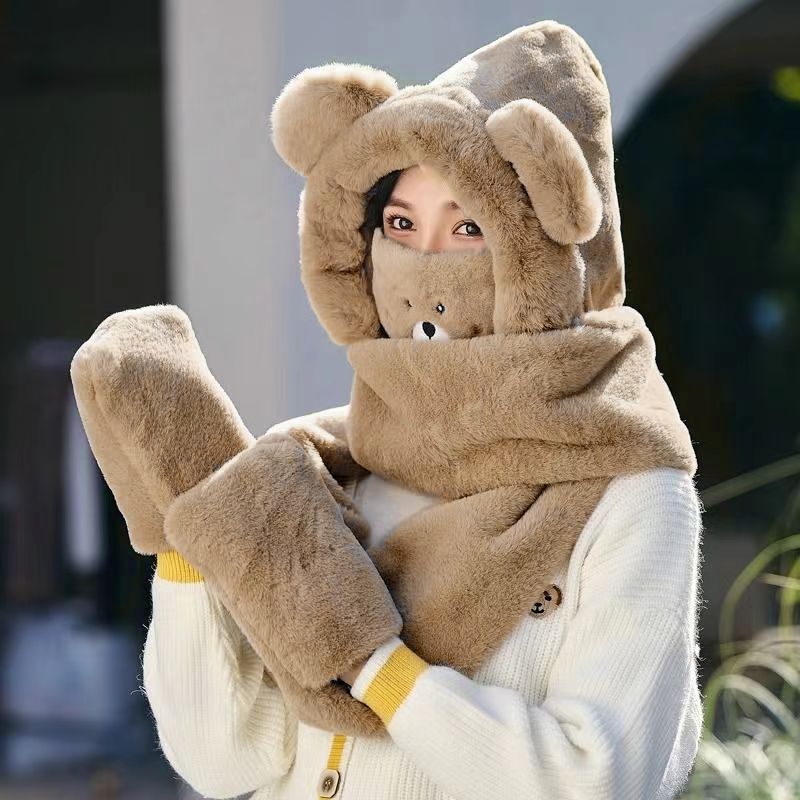 plush hat set