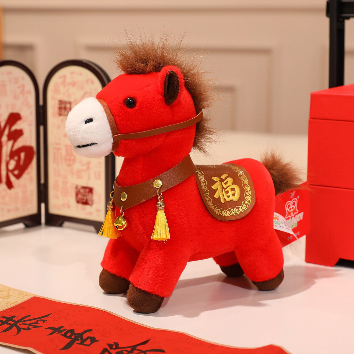 Plush Horse Doll Zodiac Mascot Toy