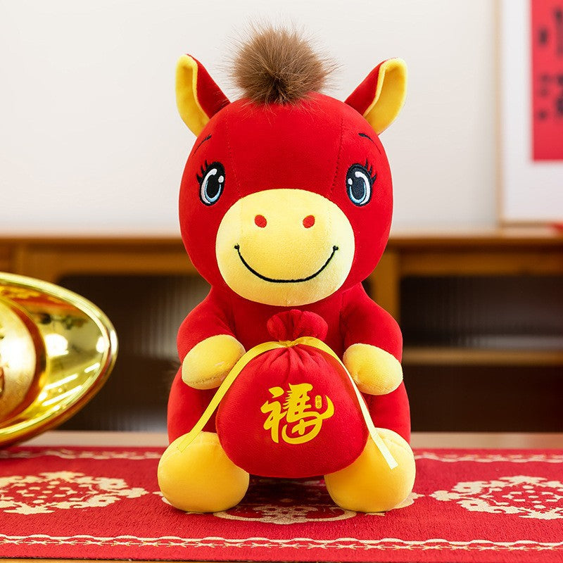 Plush Horse Doll Zodiac Mascot Toy