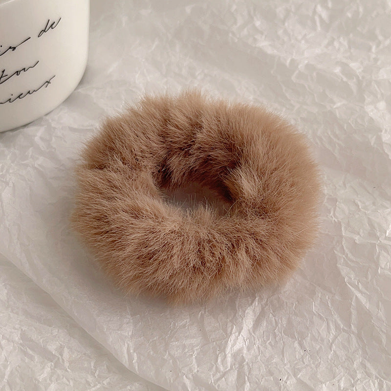 Plush large intestine hair band