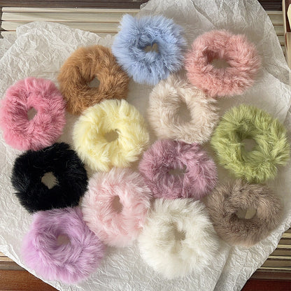 Plush large intestine hair band