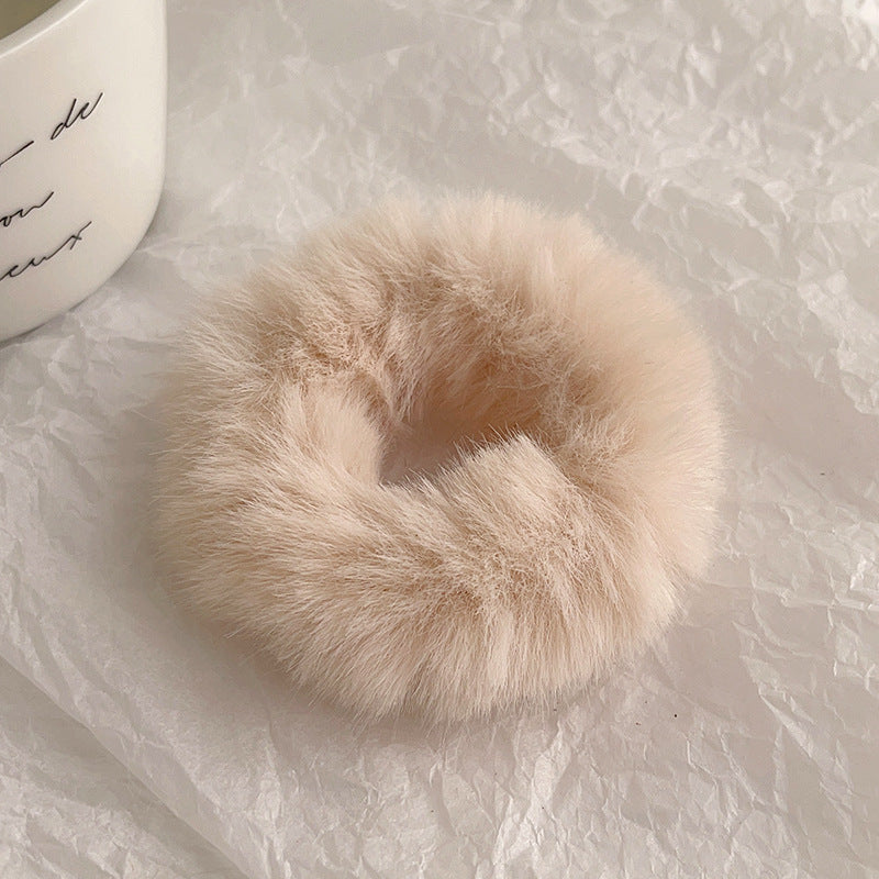 Plush large intestine hair band