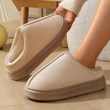 Plush Lined Home Slippers