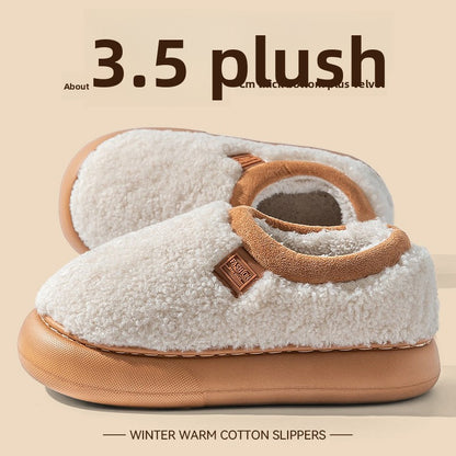 Plush Lined Winter Slippers for Women