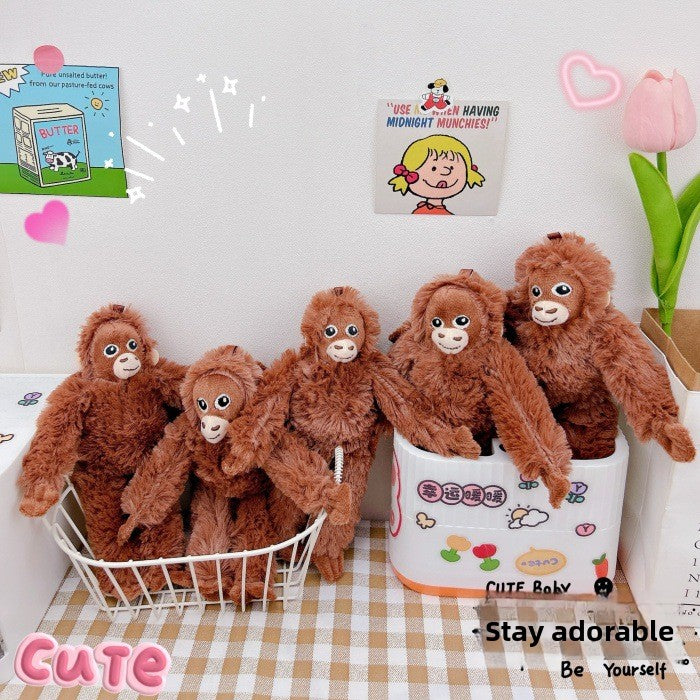 Plush Monkey Keychain Pendant