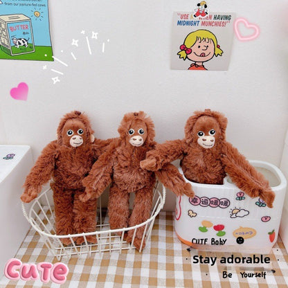 Plush Monkey Keychain Pendant