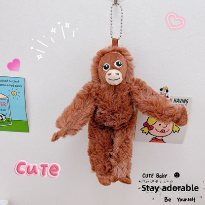 Plush Monkey Keychain Pendant