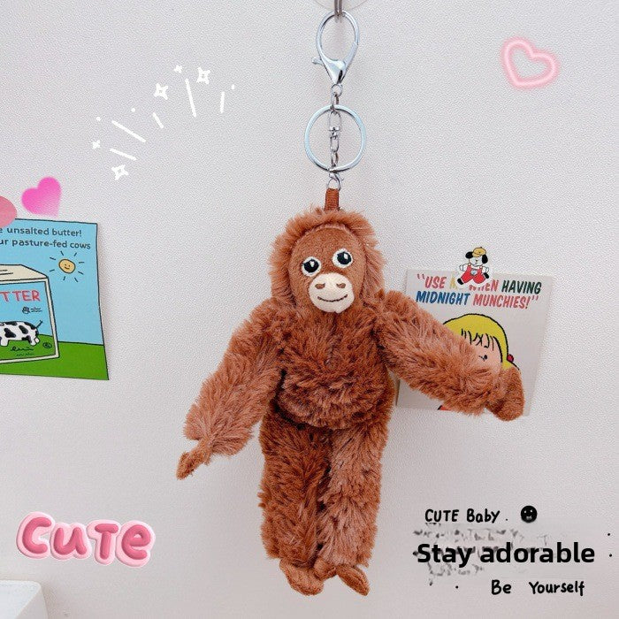 Plush Monkey Keychain Pendant
