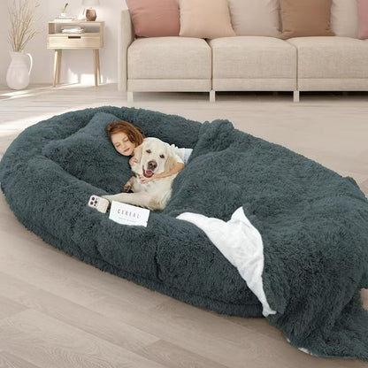 Plush people and pet beds