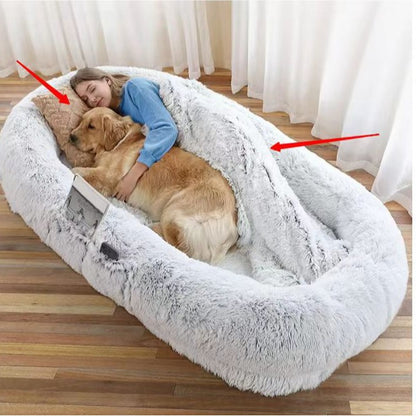 Plush people and pet beds