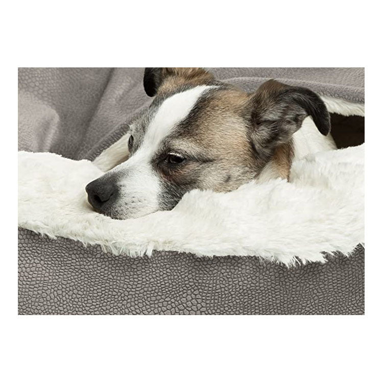 Plush Pet Bed with Lid