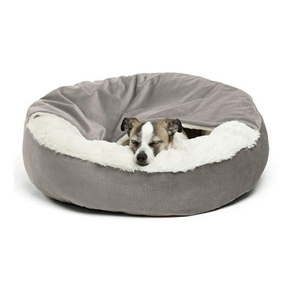 Plush Pet Bed with Lid