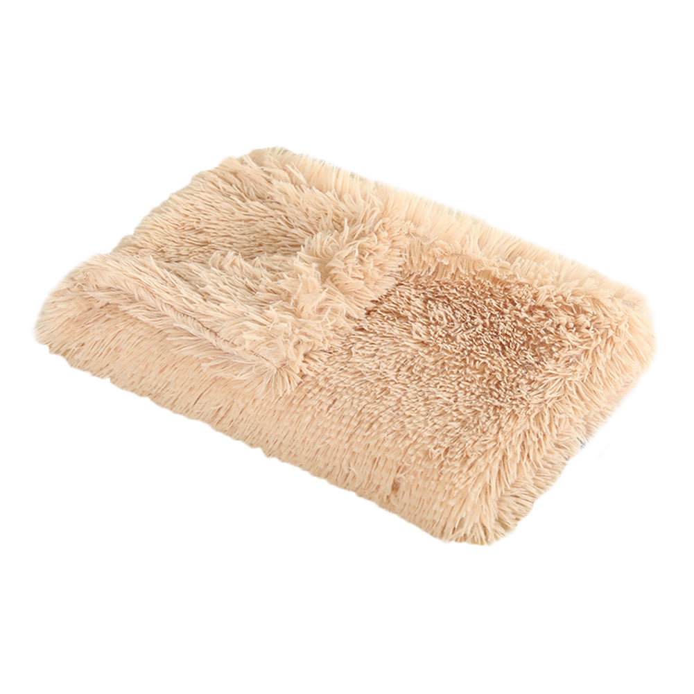 Plush Pet Blanket for Dogs and Cats, Warm Long Hair Indoor Bed Mat