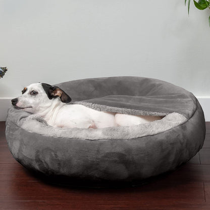 Plush Pet House with Cover and Blanket