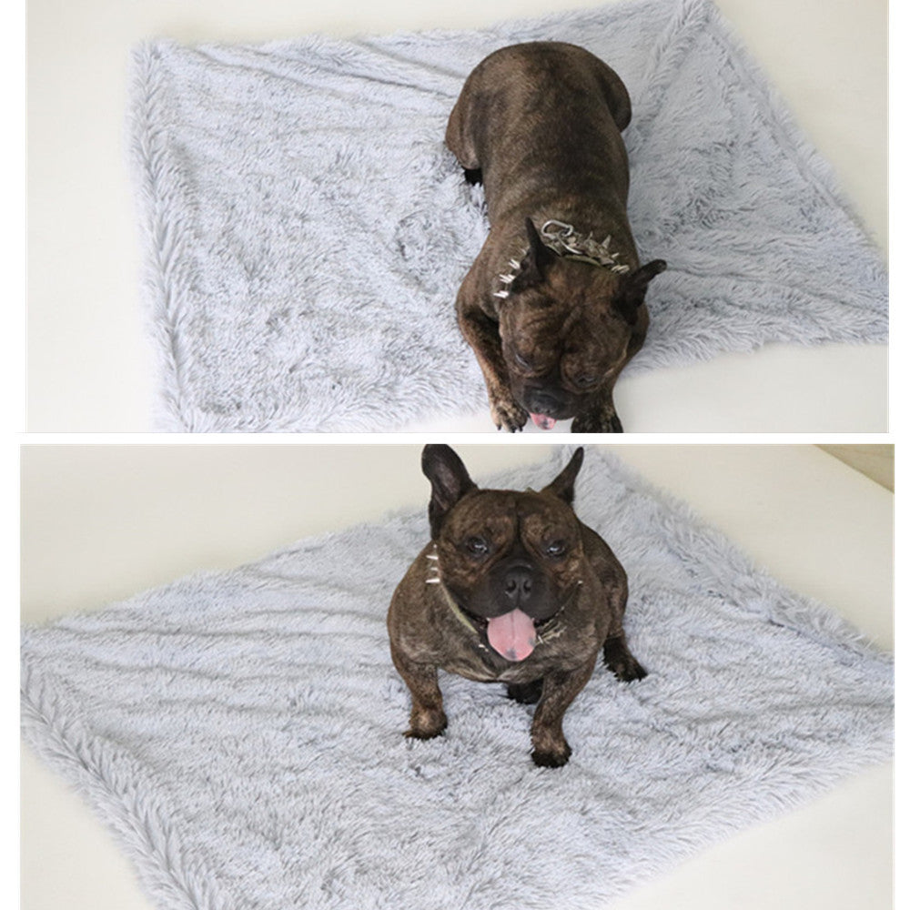 Plush Pet Mat Double Layer Blanket for Dogs and Cats