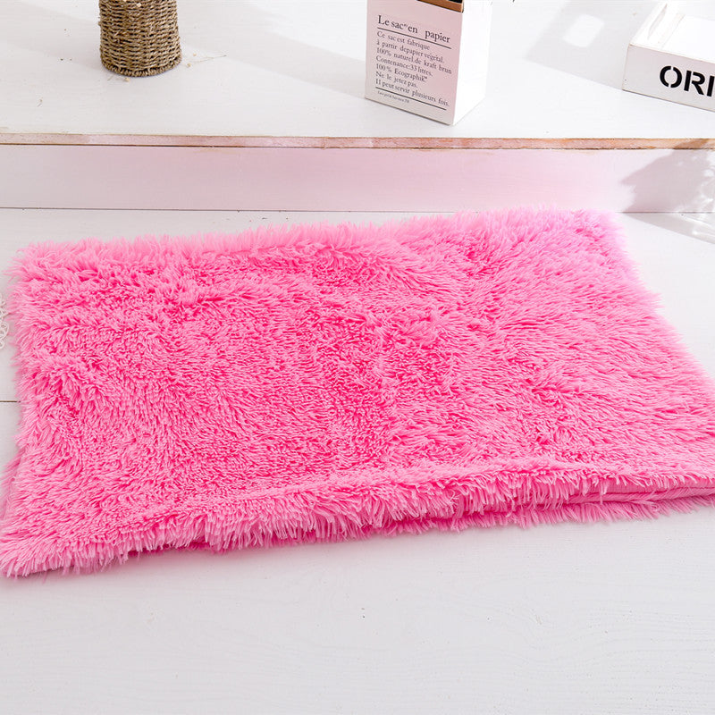 Plush Pet Mat Double Layer Blanket for Dogs and Cats