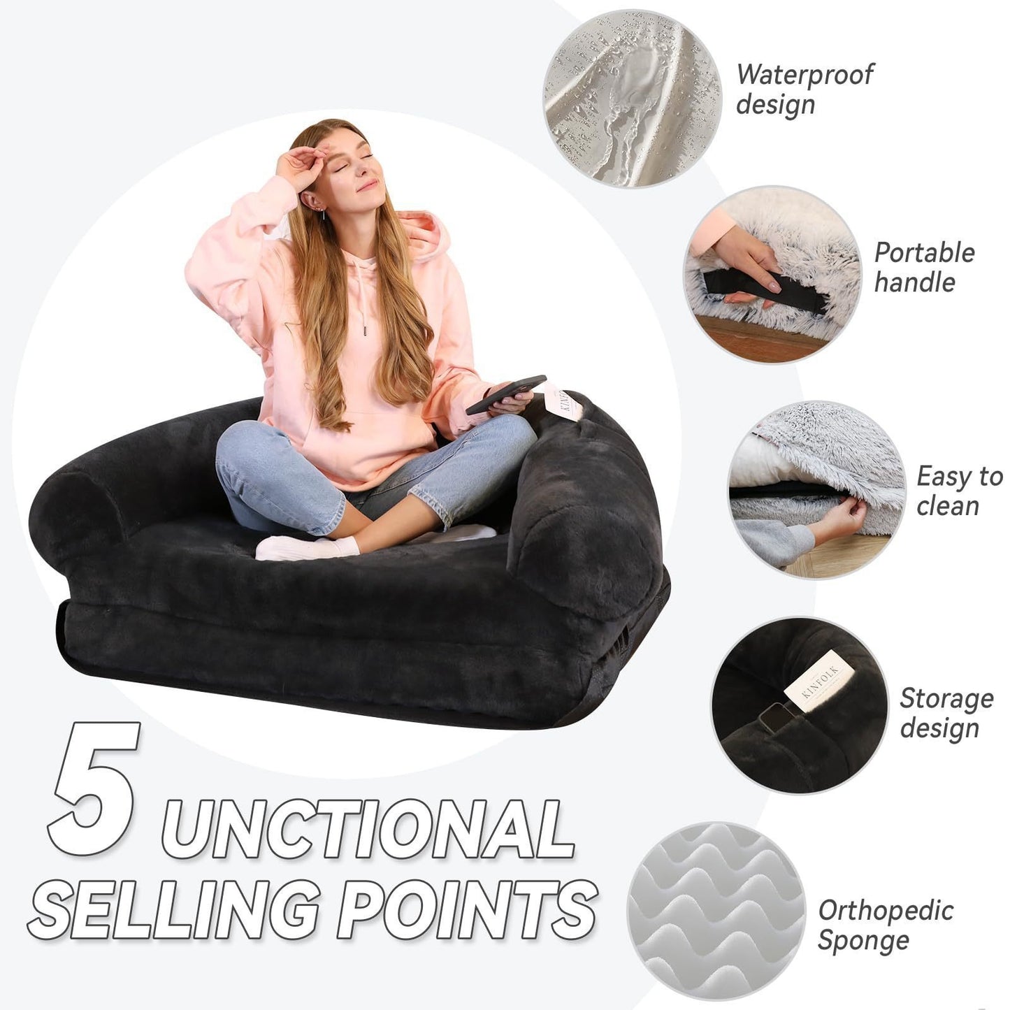 Plush Pet Sofa Bed