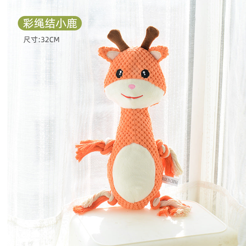 Plush Pet Toys with BB Sound for Dogs and Cats, Durable Chew Toys