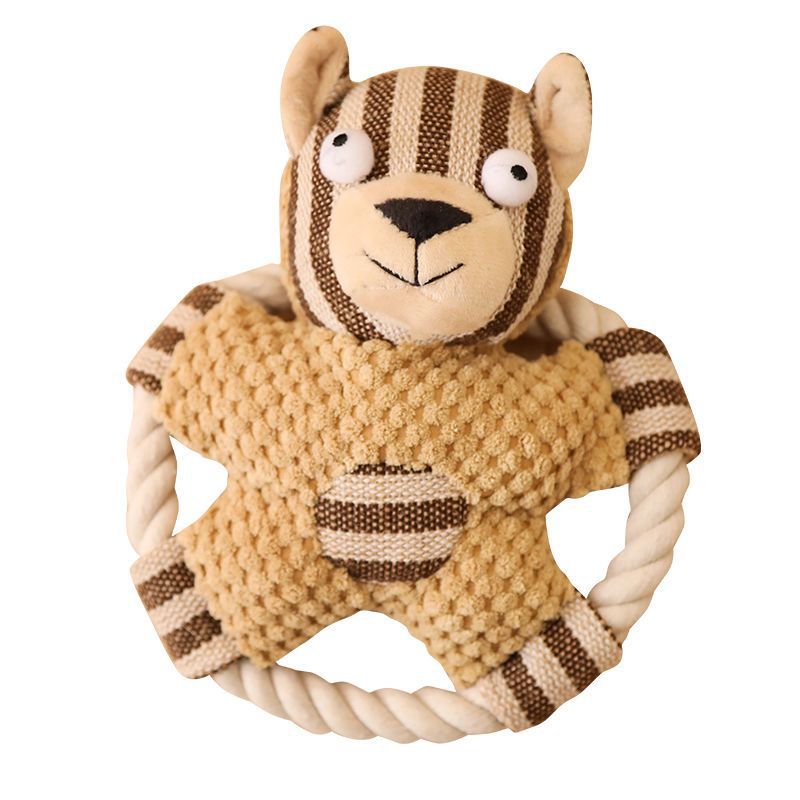 Plush Pet Toys with BB Sound for Dogs and Cats, Durable Chew Toys