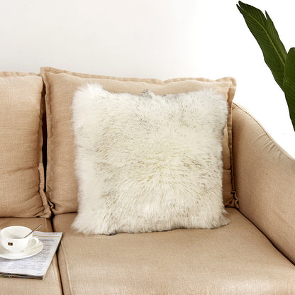 Plush pillow cover