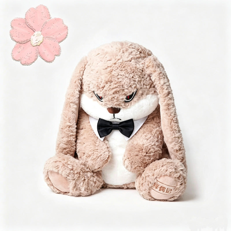 Plush Rabbit Doll with Floral and Festive Styles