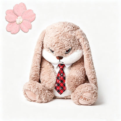 Plush Rabbit Doll with Floral and Festive Styles